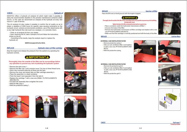 Manitou Telescopic Handlers MXT840P Operators Manual 53109859C 1
