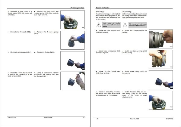 Poclain Hydraulic Motors ML06 Service Manual 917120 FR EN 1