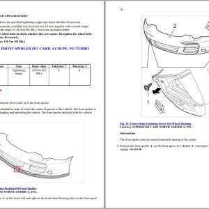 Porsche 911 997 Workshop Manuals