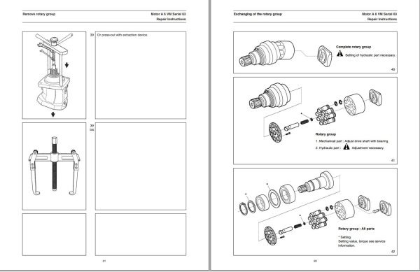 Rexroth Drive Motor Series 63 Service Manual 913308 1