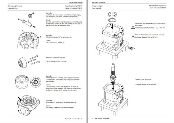 Rexroth Load Sensing Gear Pump A10VO Service Manual 915171 DE EN 1 1