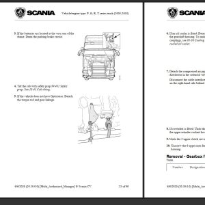 Scania Truck P G R T Series Workshop Manual 2003 2018 2