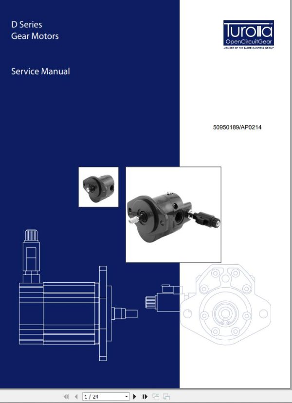 Turolla Gear Motors D Series Service Manual 50950189