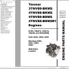Yanmar Engine 3TNV88 BKMS to 4TNV88 BDMSR 1 Parts Manual 917329B
