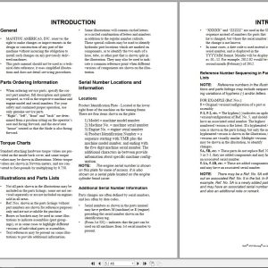 Yanmar Engine 3TNV88F ESBV Parts Manual 50940138
