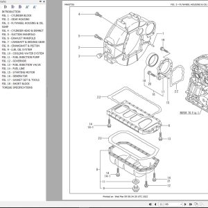 Yanmar Engine 4TNV88 BXBV Parts Manual 50940086