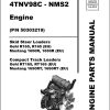 Yanmar Engine 4TNV98C NMS2 Parts Manual 50940249