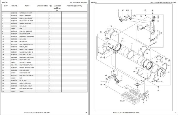 Yanmar Engine 4TNV98C NMS2 Tier 4 Parts Manual 50940249B 1
