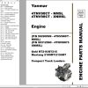 Yanmar Engine 4TNV98CT NMSL 4TNV98CT XNMSL Parts Manual 50940196C