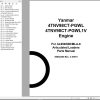 Yanmar Engine 4TNV98CT PGWL 4TNV98CT PGWL1V Parts Manual 50940385C
