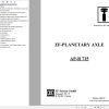 ZF Planetary Axle AP R715 Service Manual 918363