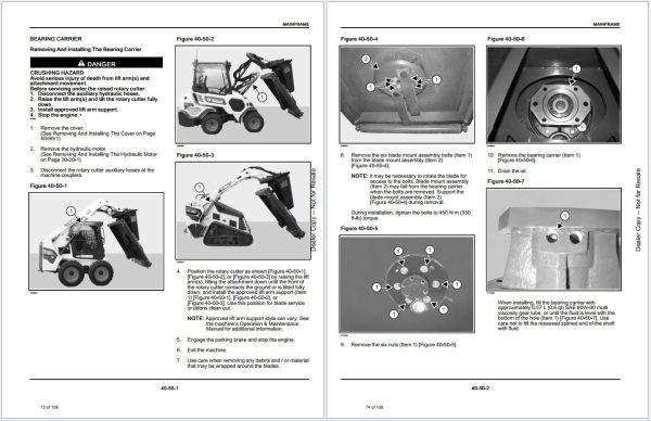Bobcat Attachment Q4.2022 Operation Maintenance Service Manual 2.82 GB PDF 4
