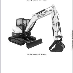 Bobcat Excavator Q4.2022 Schematic Operation Service Manual 8.13 GB PDF 2