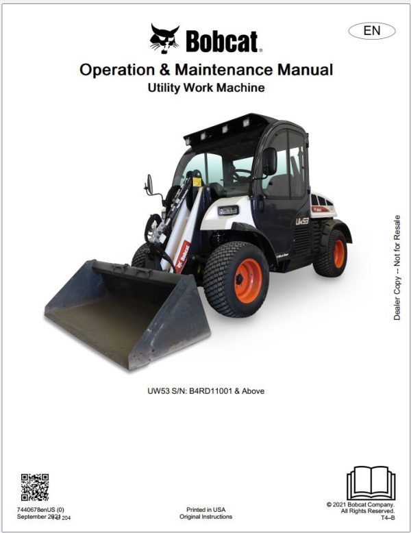 Bobcat Library Q4.2022 Operation Maintenance Manual 22.7 GB PDF 4