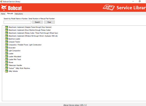 Bobcat Service Library Q4.2022 2022 Service Operator Maintenance Manual Bulletins Diagrams