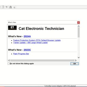 CAT Diagnostic Tool ET 2024A 2