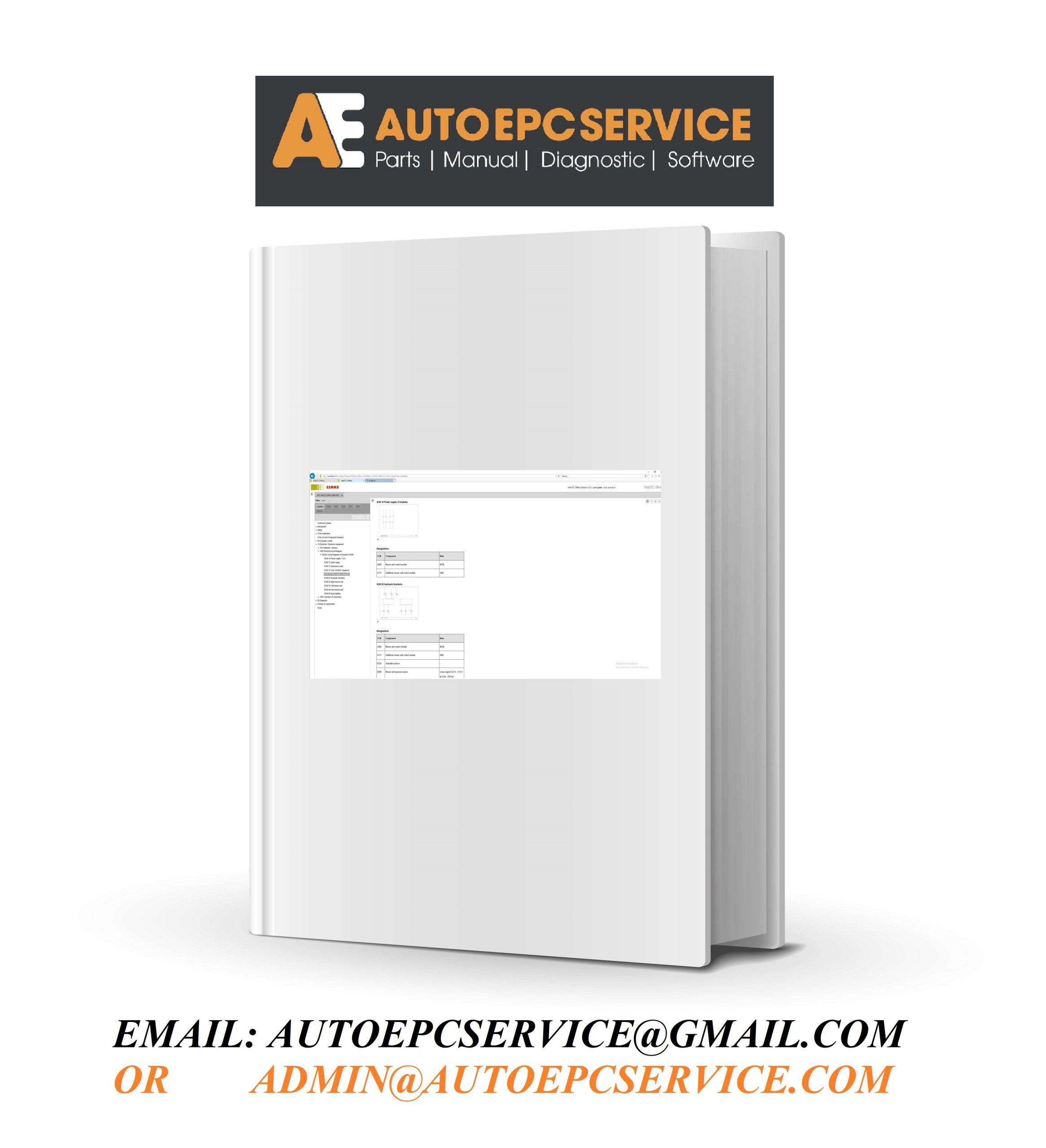 CLAAS WebTIC Offline EN 03.2024 Operator Manual Repair Manual Service Documentation scaled