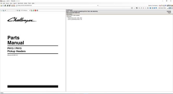 Challenger NA North America 12.2020 Parts Book Workshop Manuals 3