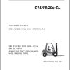 Clark Forklift C15 18 20s CL 9793 KF HMC Tier 4 Parts Manual 1