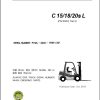 Clark Forklift C15 18 20sL PSI 4G63 Tier 0 Parts Manual 1