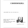 Clark Forklift C20 25 30 3335 L 9781 KF HMC Tier 4 Parts Manual 1