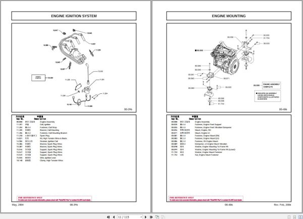 Clark Forklift CMP15 18 20s L FX15 18 L 2 Parts Manual 8035814 2