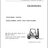 Clark Forklift CQ20 25 30 L Parts Manual 1