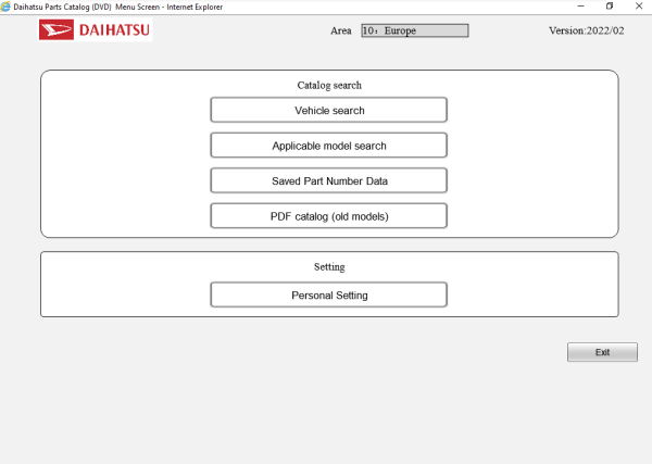Daihatsu EPC 02.2022 Spare Parts Catalog 1