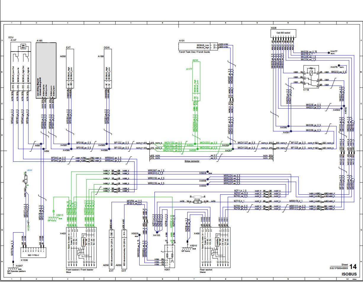 Fendt 500 Vario Gen3 VIN 439 440 441 442 00101 Electrical Schematic 1
