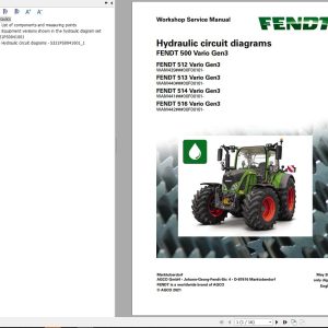 Fendt 500 Vario Gen3 VIN 439 440 441 442 00101 Hydraulic Circuit Diagrams 712691