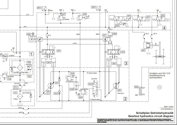Fendt 500 Vario Gen3 VIN 439 440 441 442 00101 Transmission Hydraulic Circuit Diagrams 712589 1