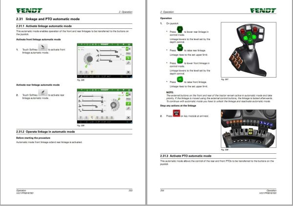 Fendt 900 Vario Gen7 VIN 968 969 970 971 Operators Manual 1