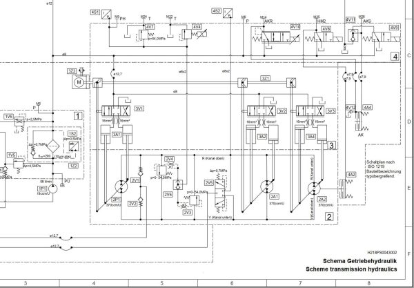 Fendt 900 Vario Gen7 VIN 968 969 970 971 Transmission Hydraulic Circuit Diagrams 738110 1