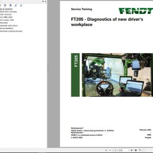 Fendt FT205 Diagnostics Of New Drivers Workplace Service Training 758013