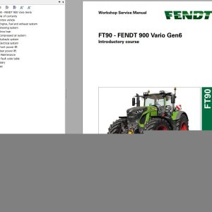 Fendt FT90 900 Vario Gen6 Workshop Service Manual 603396
