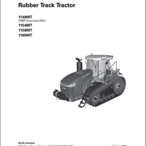 Fendt Rubber Track Tractor 1100 MT Operators Manual 550377