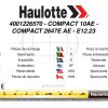Haulotte Compact 10AE 2647E AE Spare Parts Catalog 4001226570 01.2024 EN FR 1
