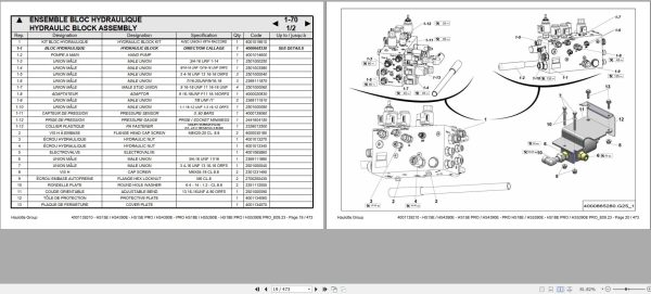 Haulotte Electric Scissor Lifts HS15E to HS5390E PRO Parts Manual 4001139210 EN FR 1