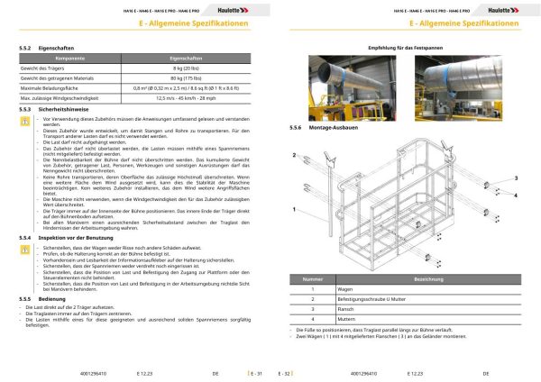 Haulotte HA16 HA46 E PRO Operator Manual 4001296410 12.2023 DE 3