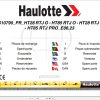 Haulotte Telescopic Booms HT28 RTJ O to HT85 RTJ PRO Parts Manual 4000610790 EN FR