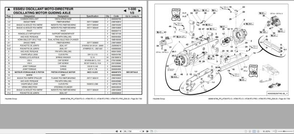 Haulotte Telescopic Booms HT28 RTJ O to HT85 RTJ PRO Parts Manual 4000610790 EN FR 1