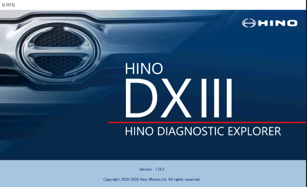Hino DX3 Ver.1.24.2 03.2024 Diagnostic Software 1