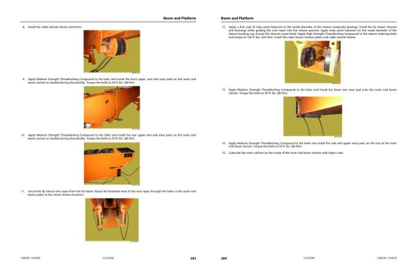 JLG Boom Lifts 1200SJP 1350SJP Service Maintenance Manual 31220396 2022 PVC 2207 1
