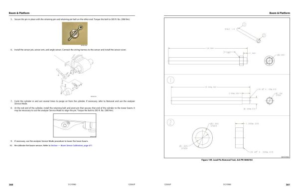JLG Boom Lifts 1250AJP Service Maintenance Manual 31219960 2022 PVC 2201 1