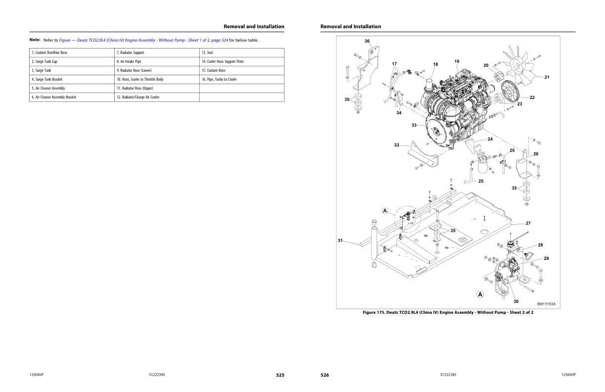 JLG Boom Lifts 1250AJP Service Maintenance Manual 31222385 2023 PVC 2307 1