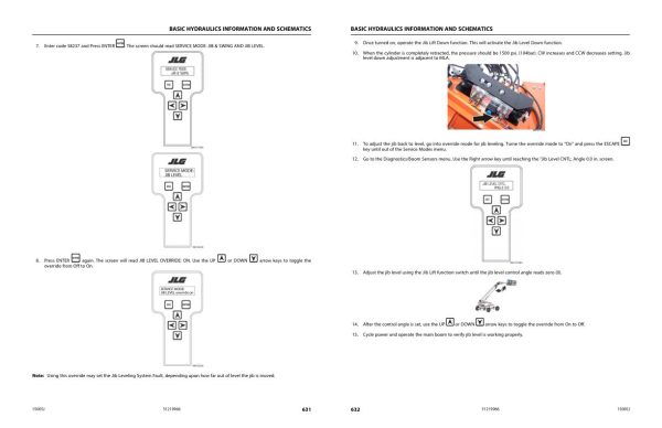 JLG Boom Lifts 1500SJ Service Maintenance Manual 31219966 2022 PVC 2201 1