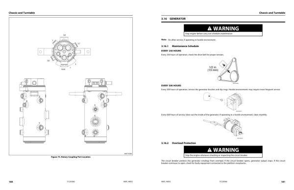 JLG Boom Lifts 400S 460SJ Service Maintenance Manual 31220366 2023 PVC 2207 1