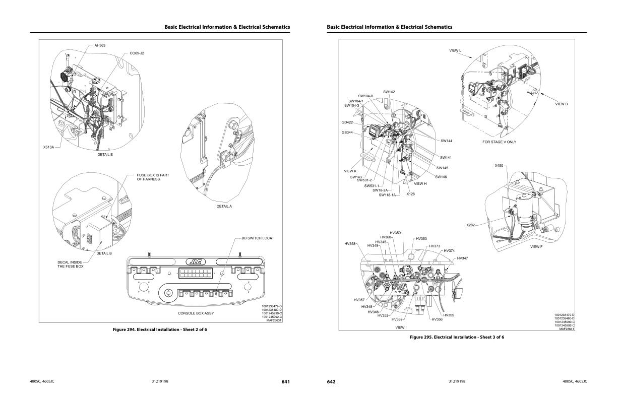 JLG Boom Lifts 400SC 460SJC Service Maintenance Manual 31219198 2022 PVC 2201 1