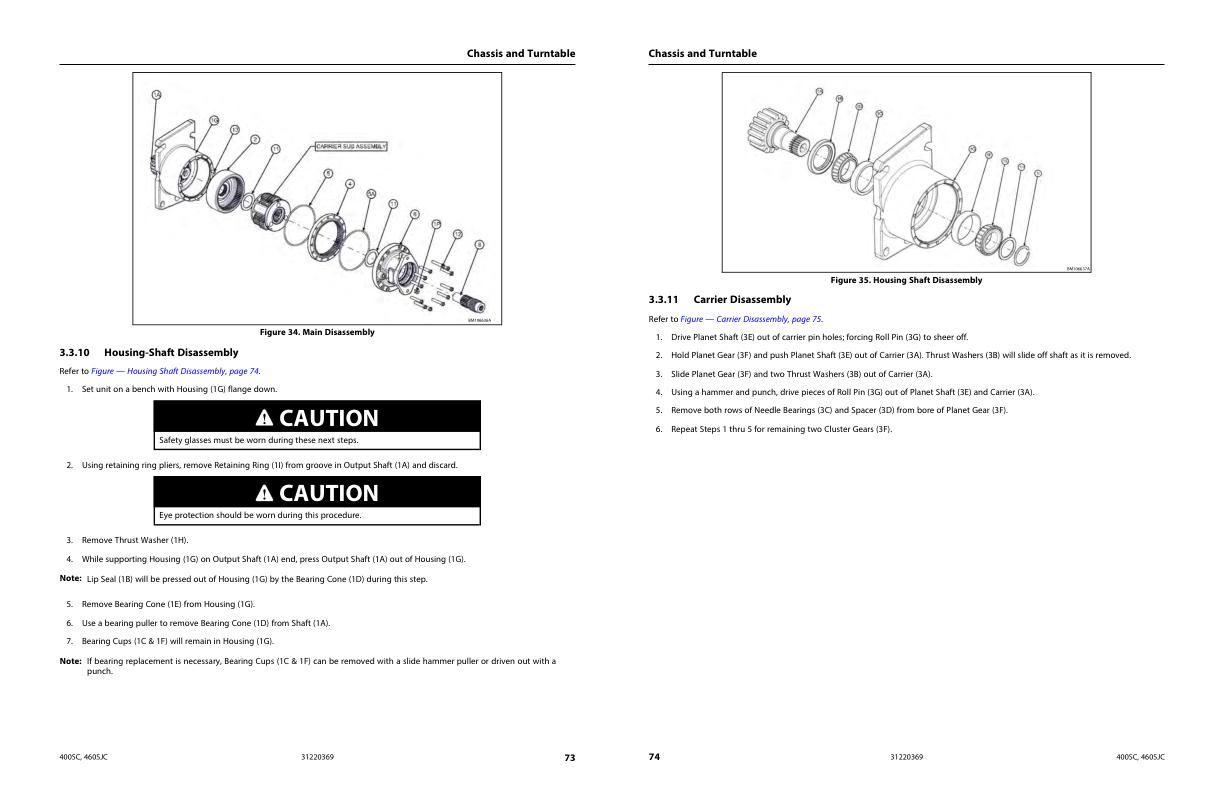 JLG Boom Lifts 400SC 460SJC Service Maintenance Manual 31220369 2022 PVC 2207 1