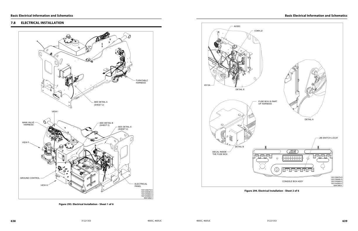 JLG Boom Lifts 400SC 460SJC Service Maintenance Manual 31221353 2023 PVC 2301 1